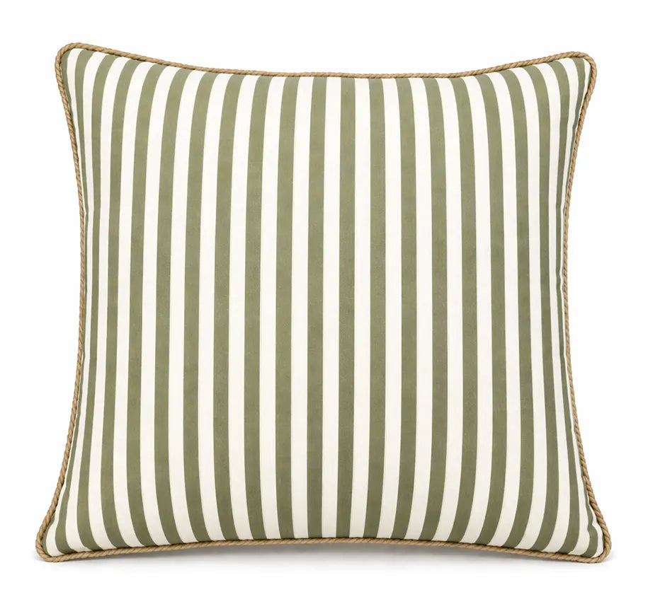 Allegria - capa de almofada listras verde