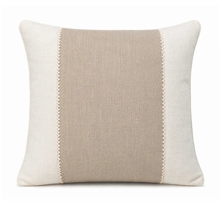 Not so serious - capa de almofada em linho bege