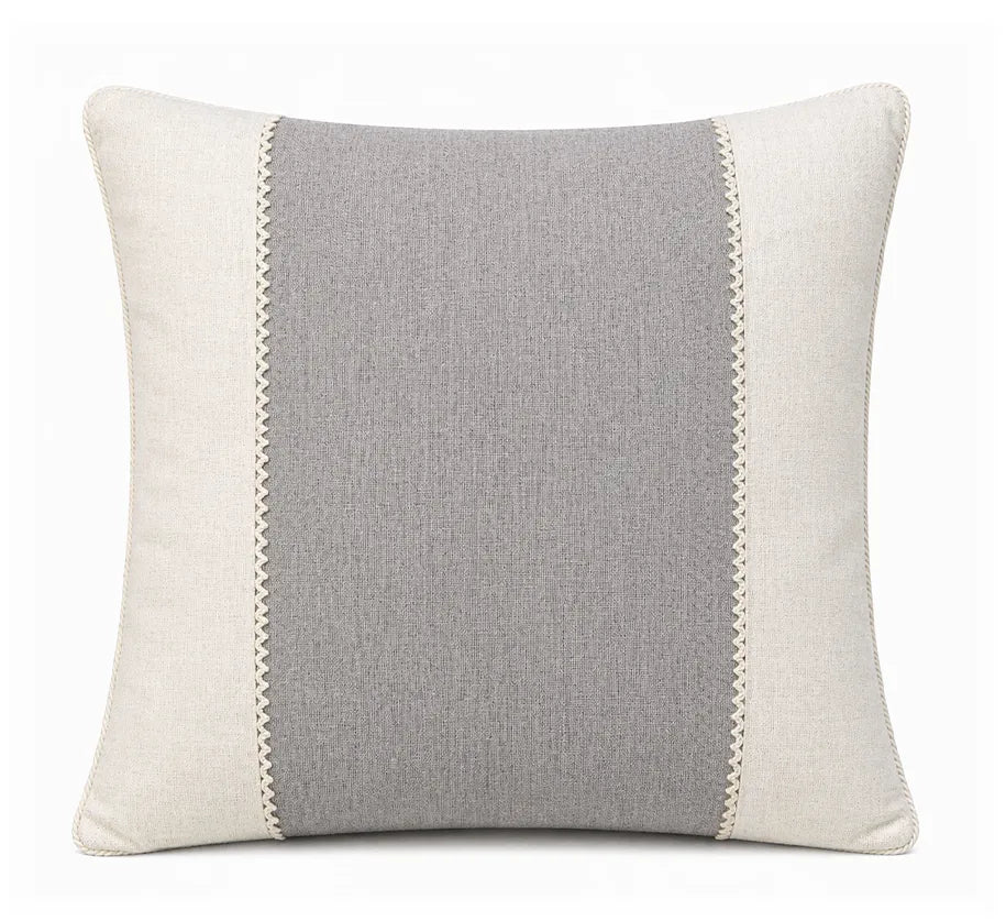 Not so serious - capa de almofada em linho cinza