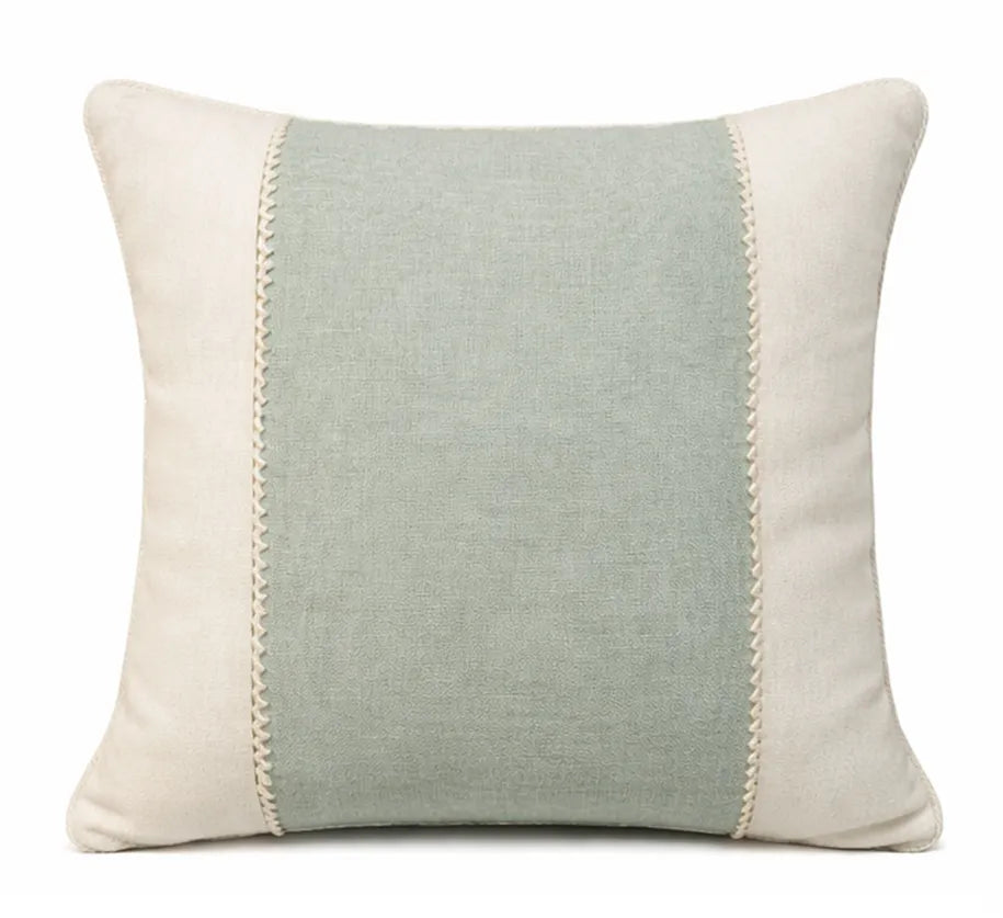 Not so serious - capa de almofada em linho verde