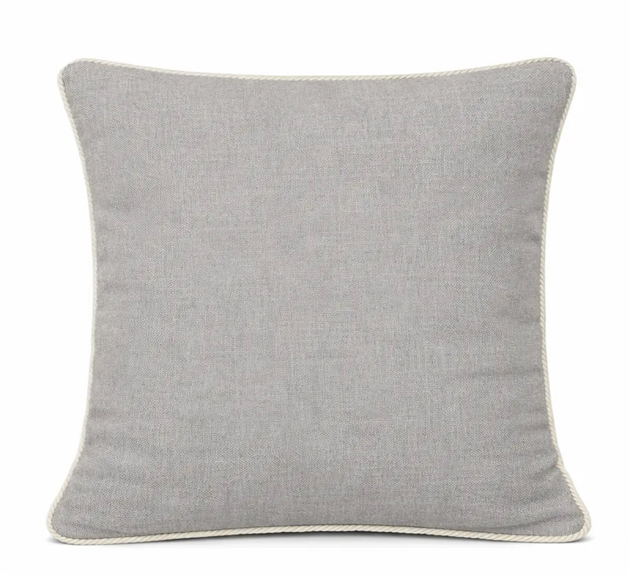 Not so serious - capa de almofada em linho cinza