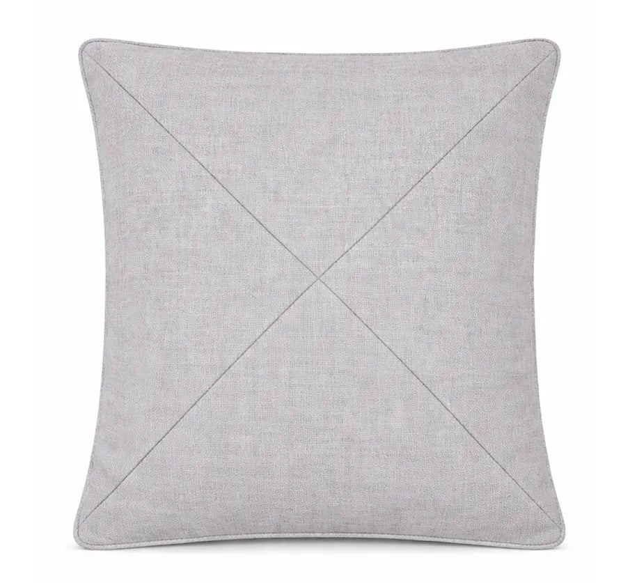 Not so serious - capa de almofada em linho detalhe x cinza