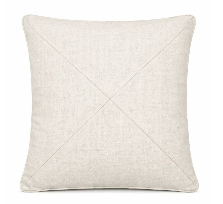 Not so serious - capa de almofada em linho detalhe x natural