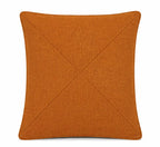 Not so serious - capa de almofada em linho detalhe x terracota