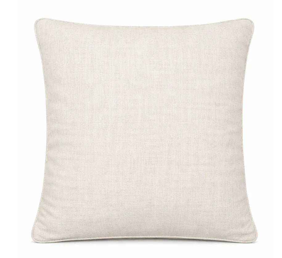 Not so serious - capa de almofada em linho detalhe x natural