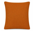 Not so serious - capa de almofada em linho detalhe x terracota