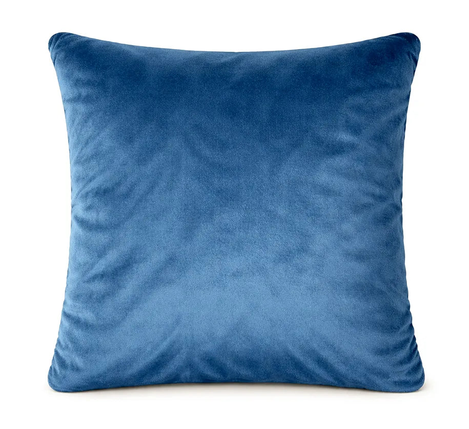 Offline - capa de almofada crochê azul